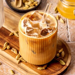 Iced Honey Cardamom Latte - Olivia Adriance