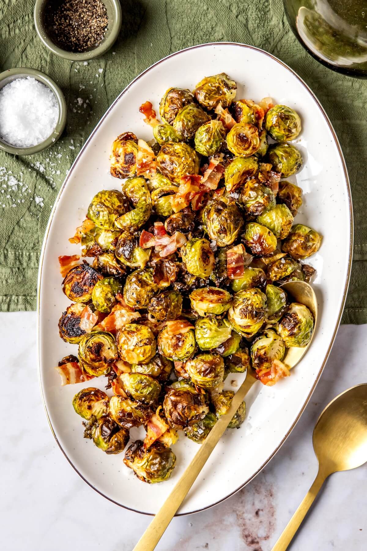 Crispy Baked Brussels Sprouts - Olivia Adriance