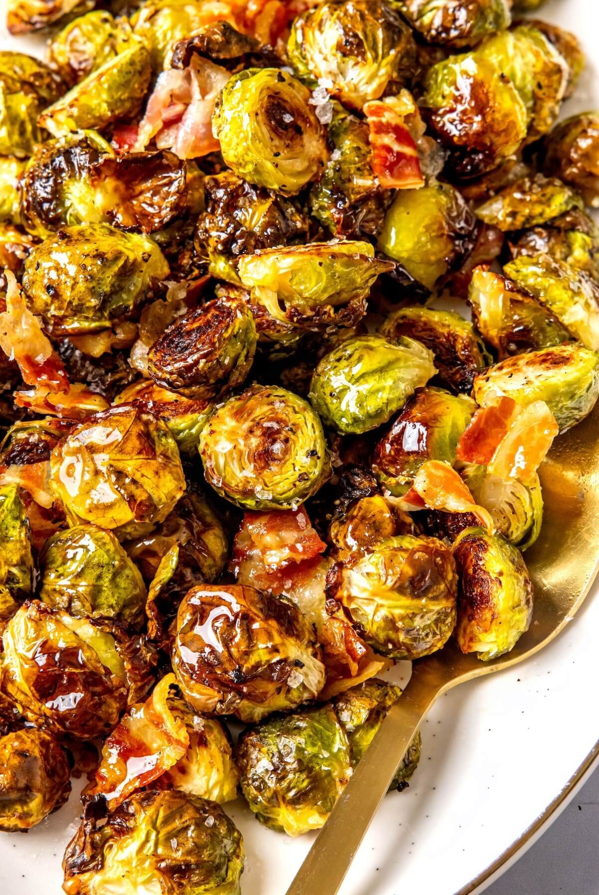 Crispy Baked Brussels Sprouts - Olivia Adriance