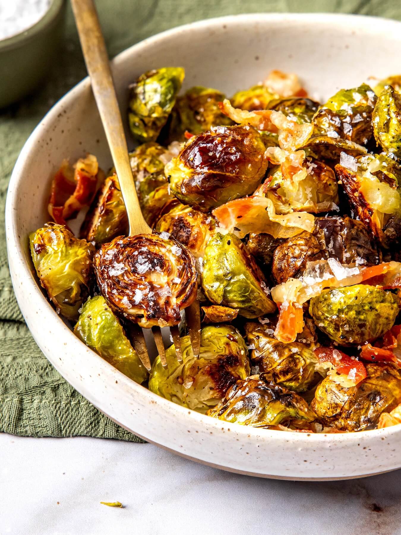 Crispy Baked Brussels Sprouts - Olivia Adriance