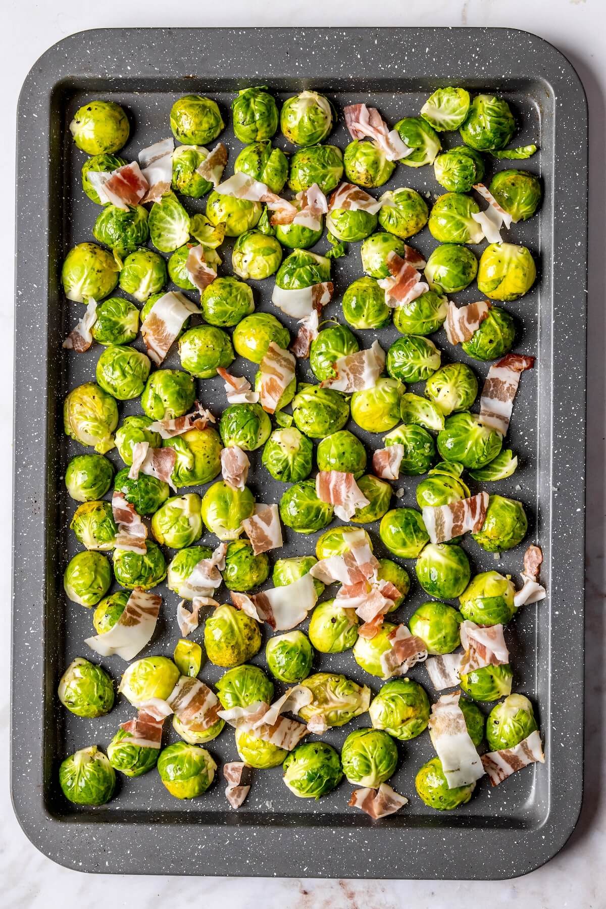 How to Make Crispy Baked Brussels Sprouts Step 3 - Olivia Adriance