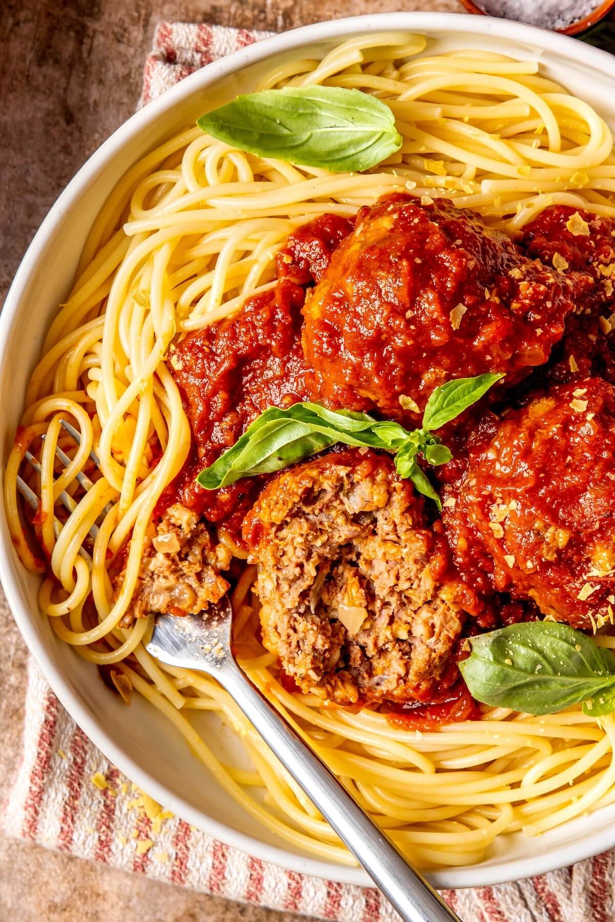Gluten-Free Dairy-Free Spaghetti and Meatballs - Olivia Adriance