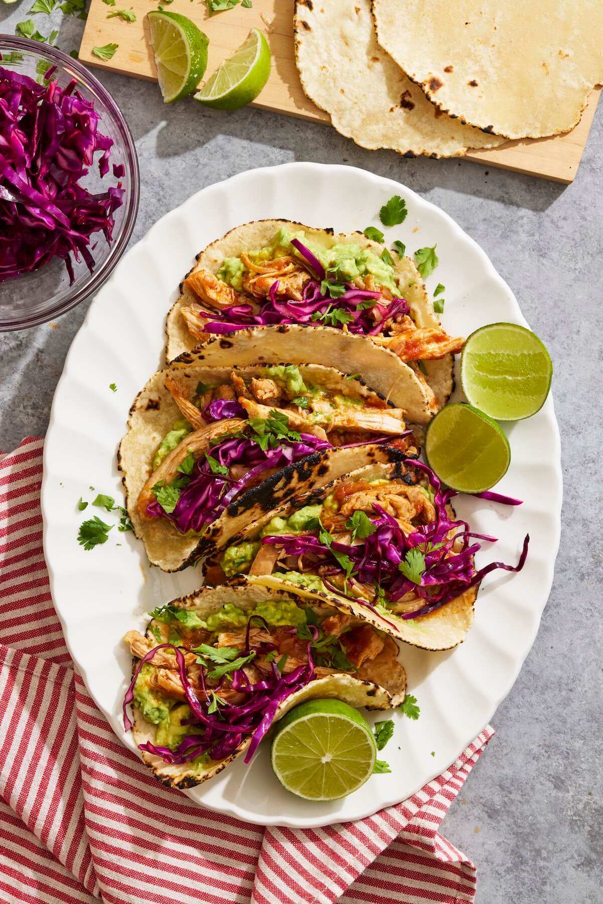 Saucy Braised Chicken Tacos 2 - Olivia Adriance