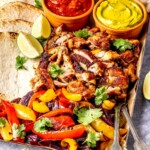 Easy Sheet Pan Chicken Fajitas - Olivia Adriance