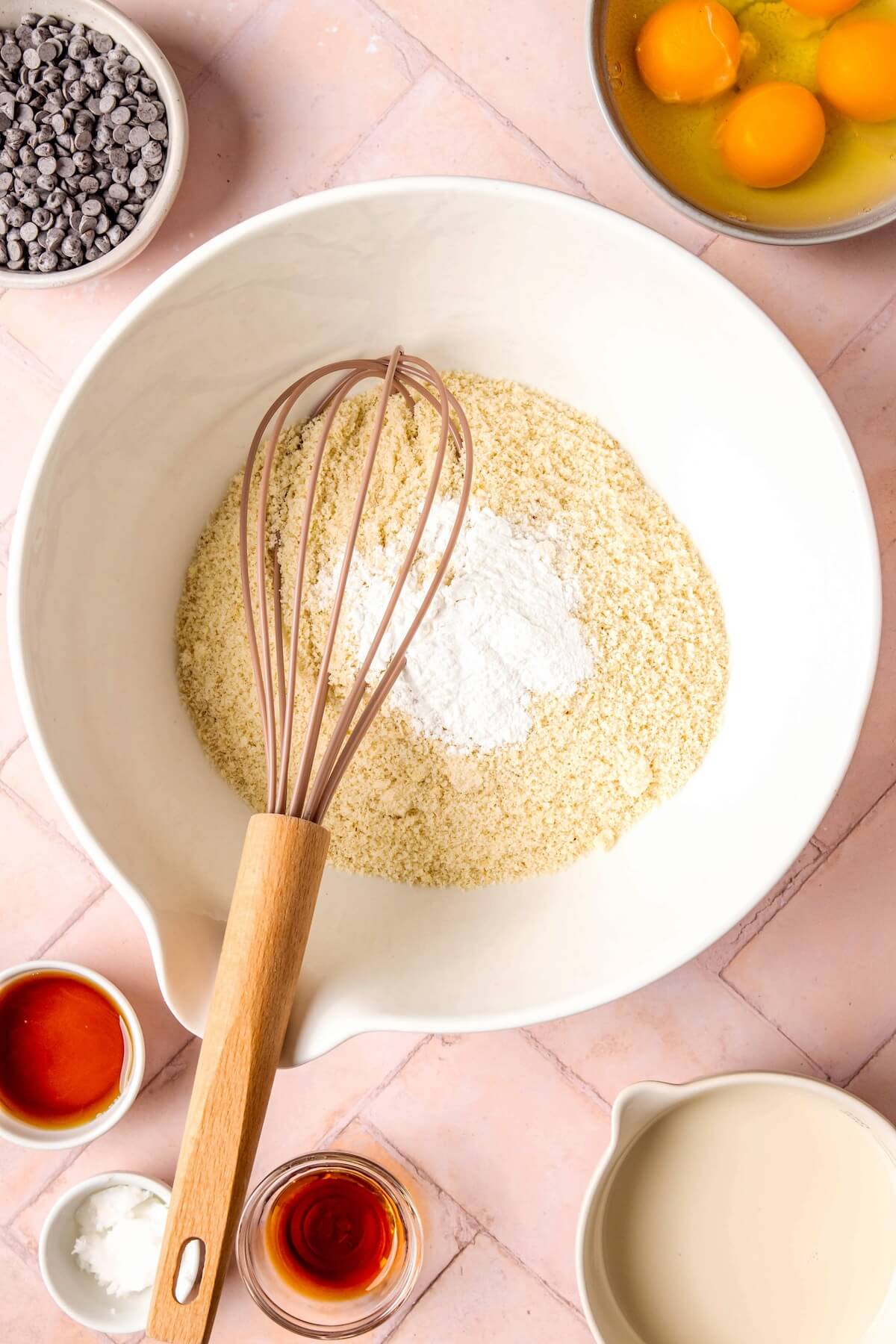 How to Make Gluten Free Fluffy Almond Flour Pancakes Step 1 - Olivia Adriance