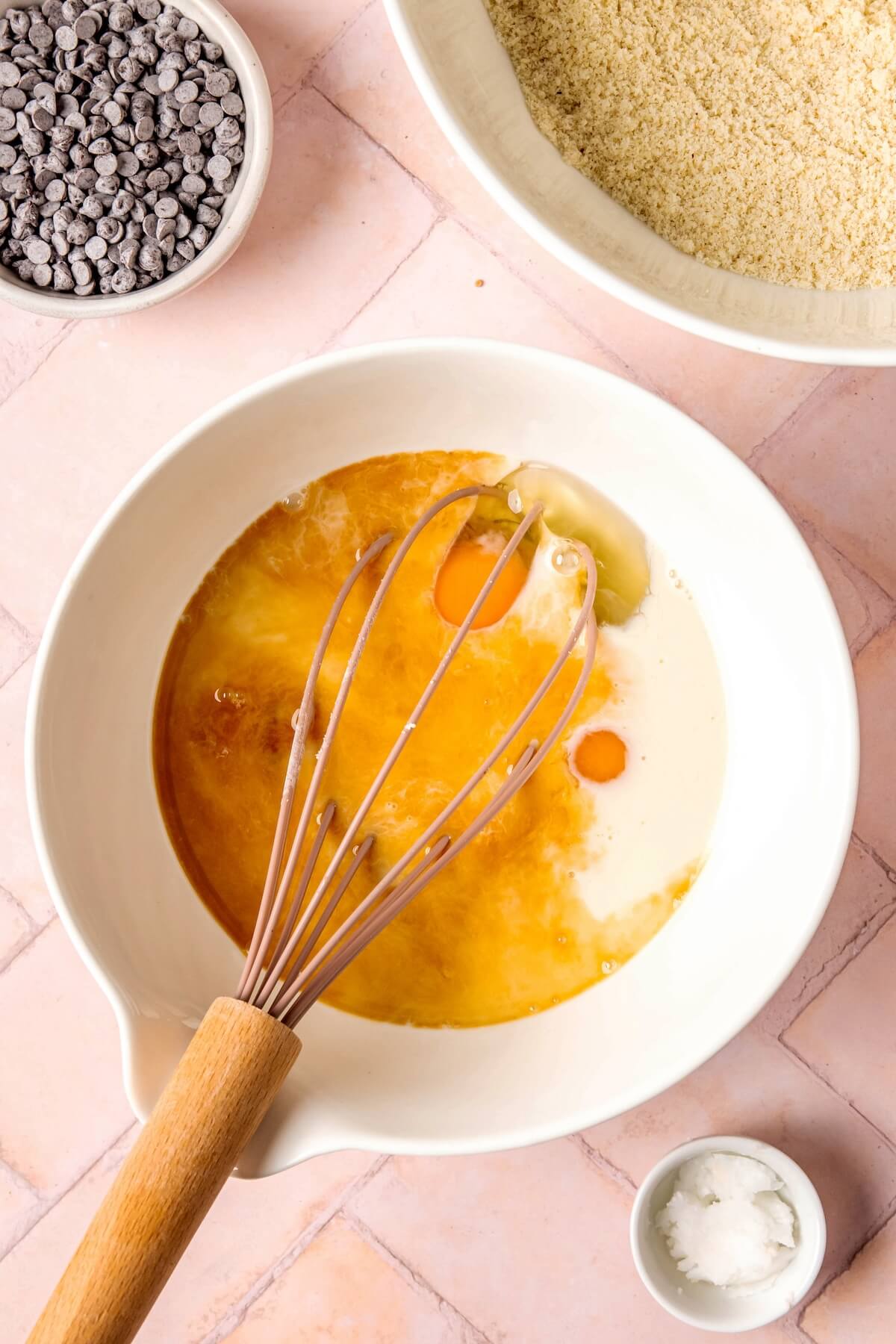How to Make Gluten Free Fluffy Almond Flour Pancakes Step 2 - Olivia Adriance