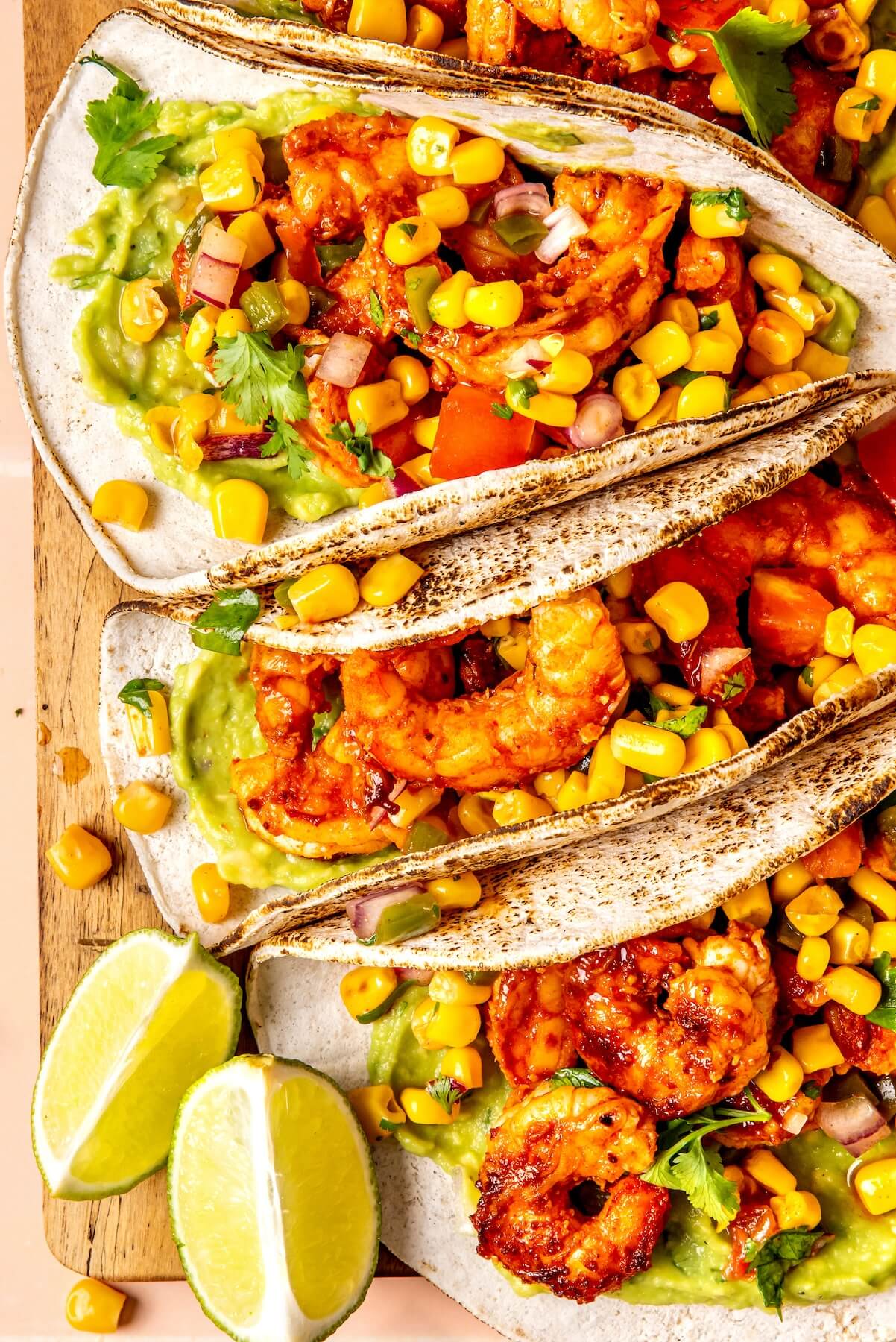 Shrimp Tacos with Corn Salsa - Olivia Adriance