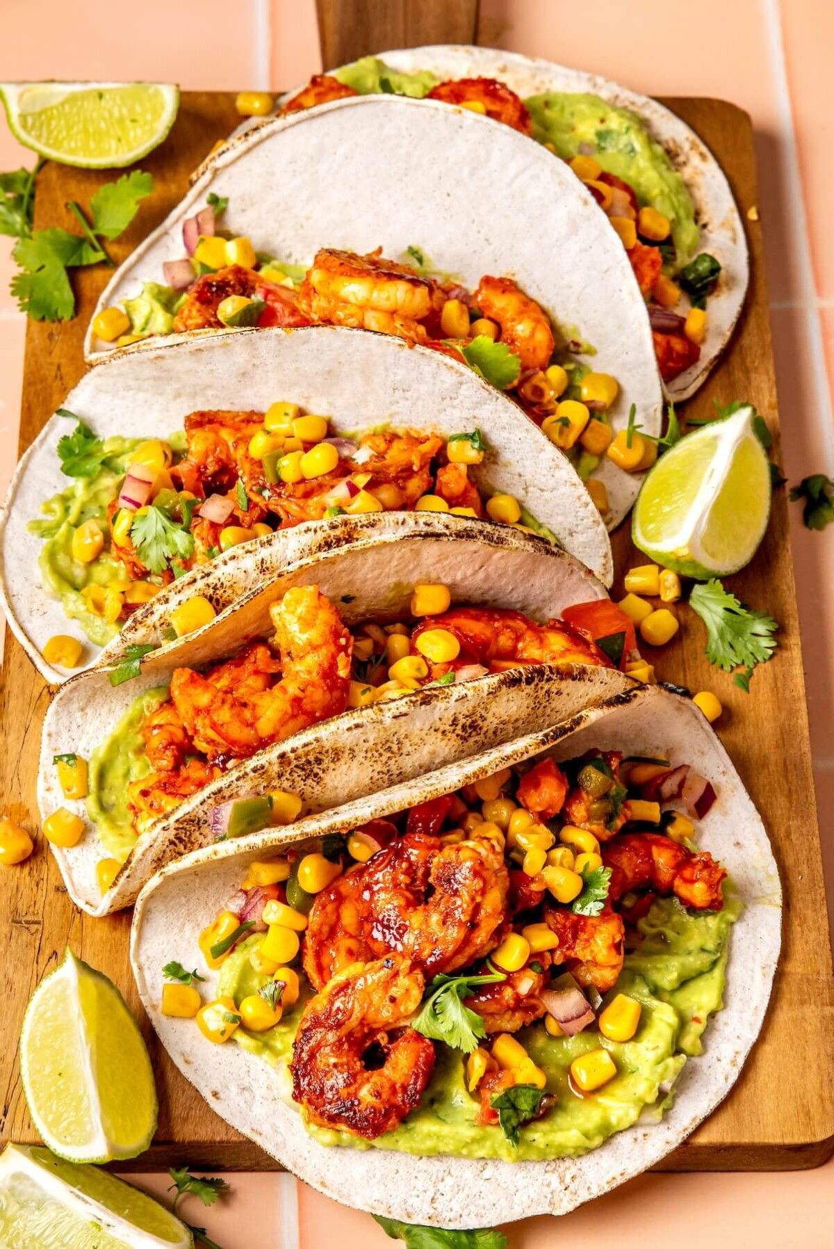 Shrimp Tacos with Corn Salsa - Olivia Adriance