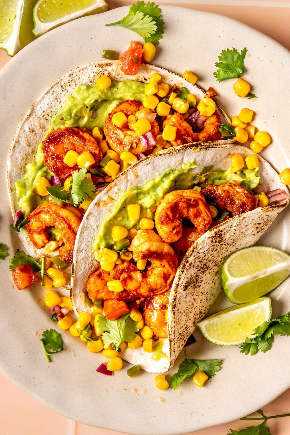 Shrimp Tacos with Corn Salsa - Olivia Adriance