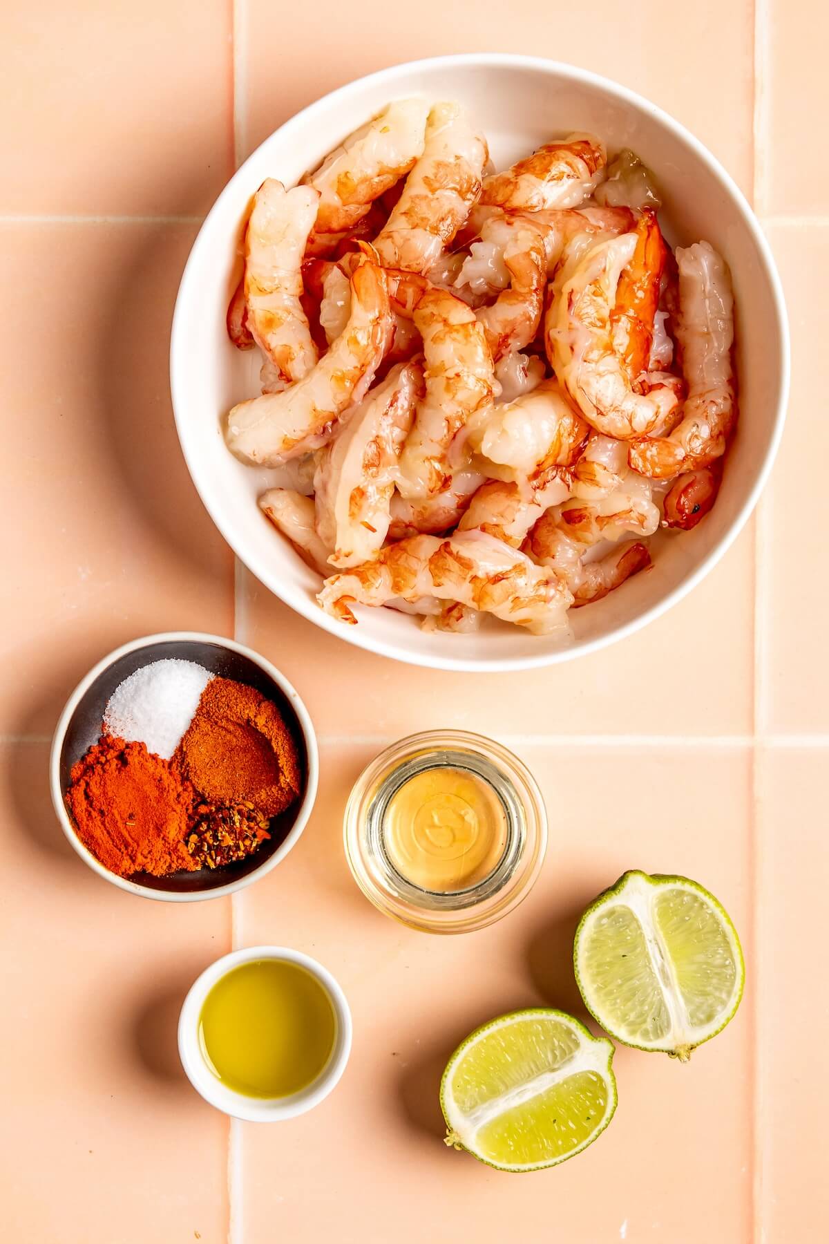 Ingredients for Shrimp Tacos with Corn Salsa - Olivia Adriance