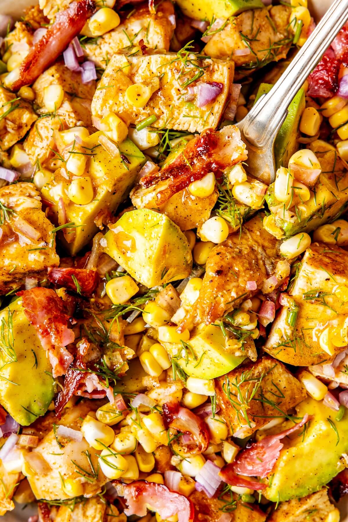 Avocado Corn Chicken Salad - Olivia Adriance