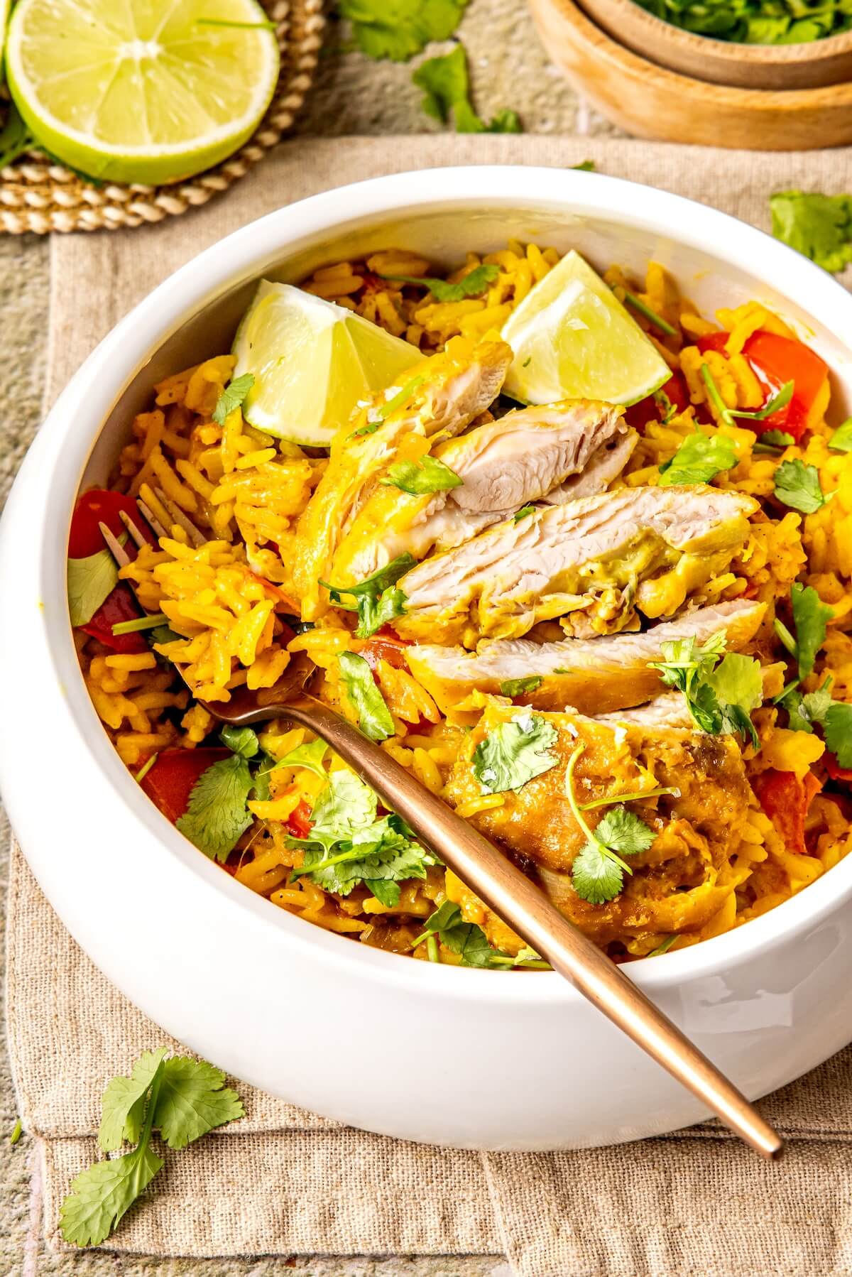 One Pot Thai-Inspired Chicken and Rice - Olivia Adriance