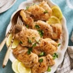 Pan Seared Chicken Thighs - Olivia Adriance