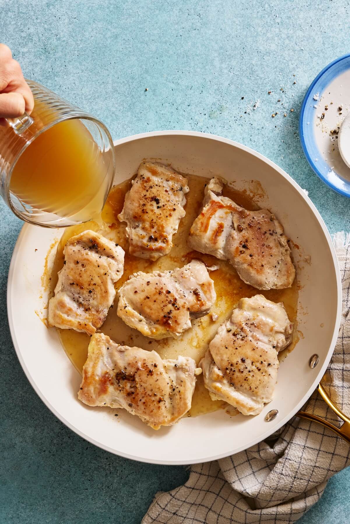 How to Make Pan Seared Chicken Thighs Step 3 - Olivia Adriance