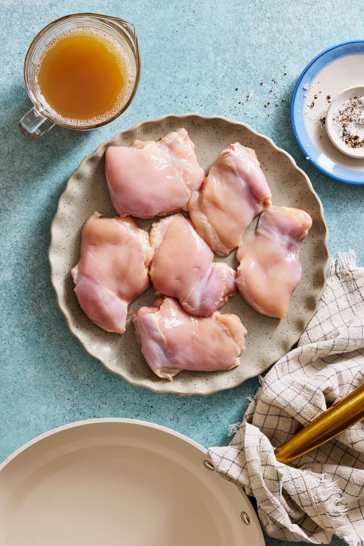 Ingredients for Pan Seared Chicken Thighs - Olivia Adriance