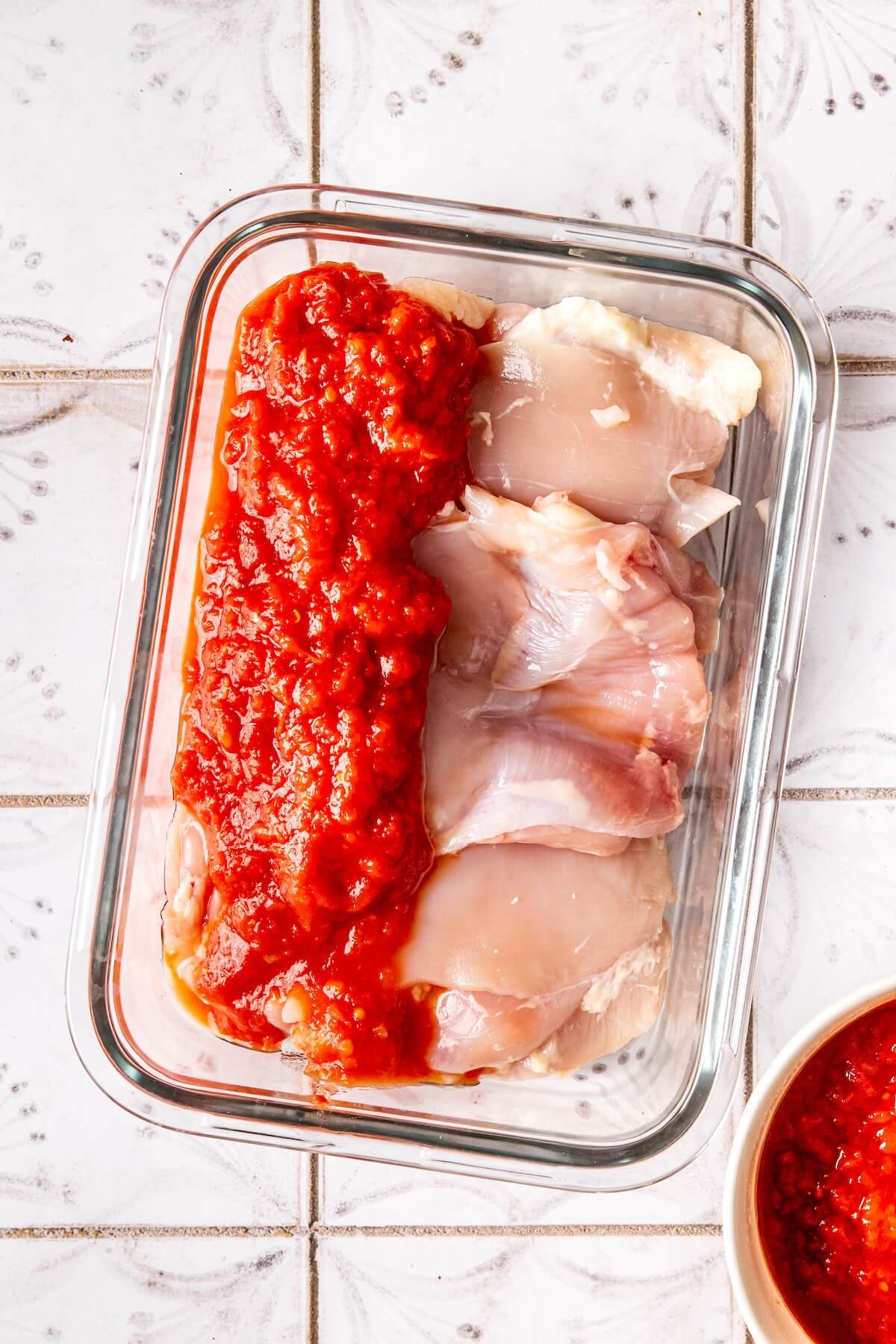 How to Make Salsa Marinated Stovetop Chicken Fajitas Step 1 - Olivia Adriance