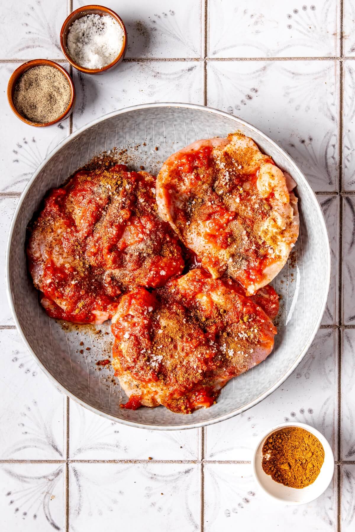 How to Make Salsa Marinated Stovetop Chicken Fajitas Step 2 - Olivia Adriance