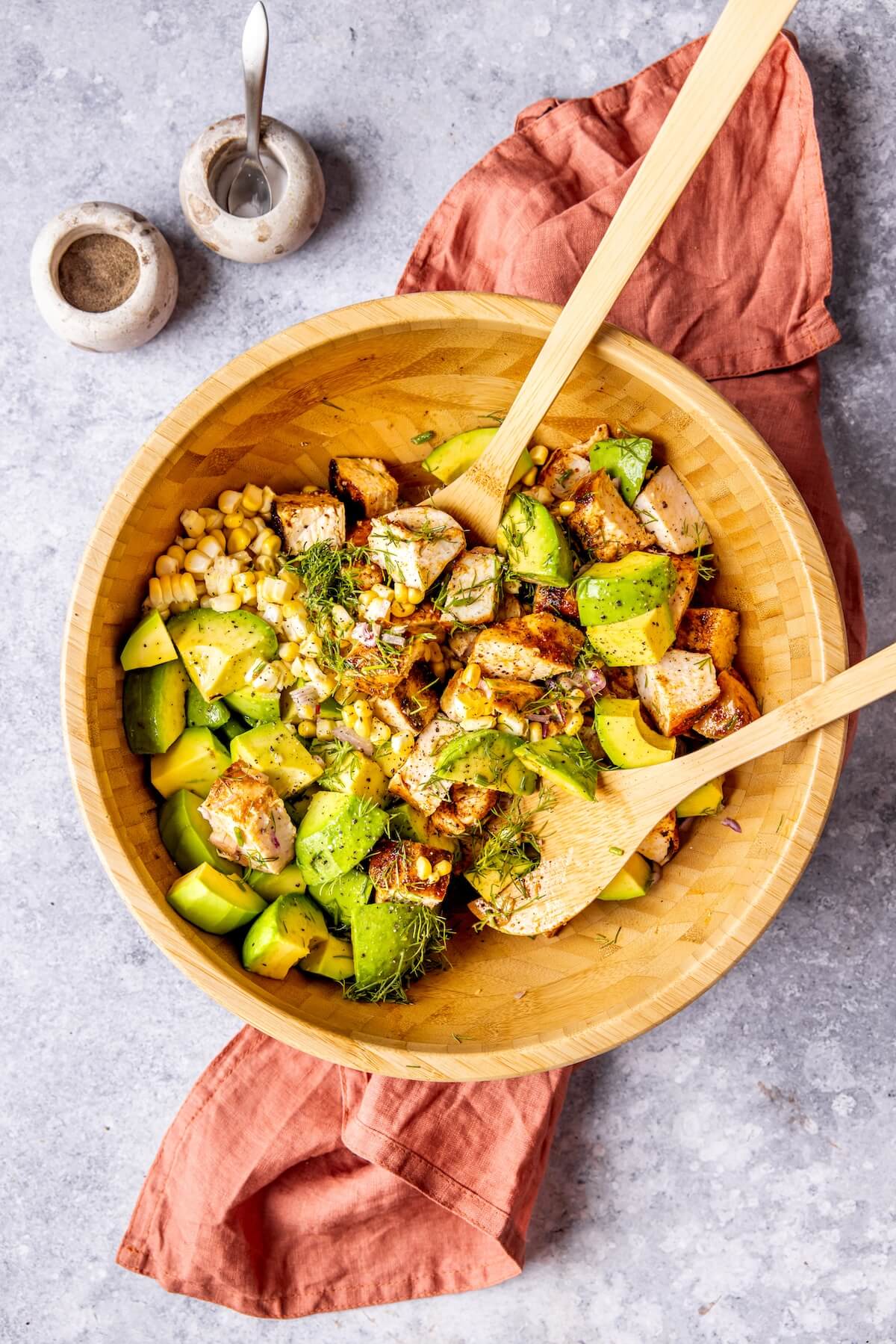 Avocado Corn Chicken Salad Step 6 - Olivia Adriance
