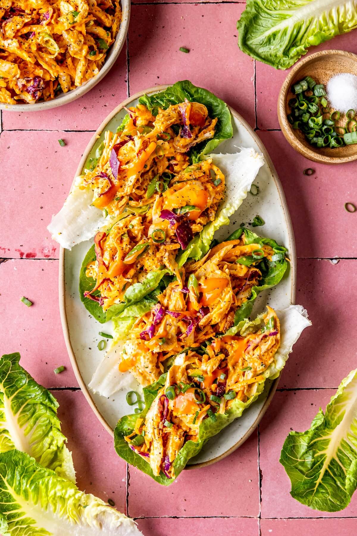 Buffalo Pulled Chicken Salad - Olivia Adriance