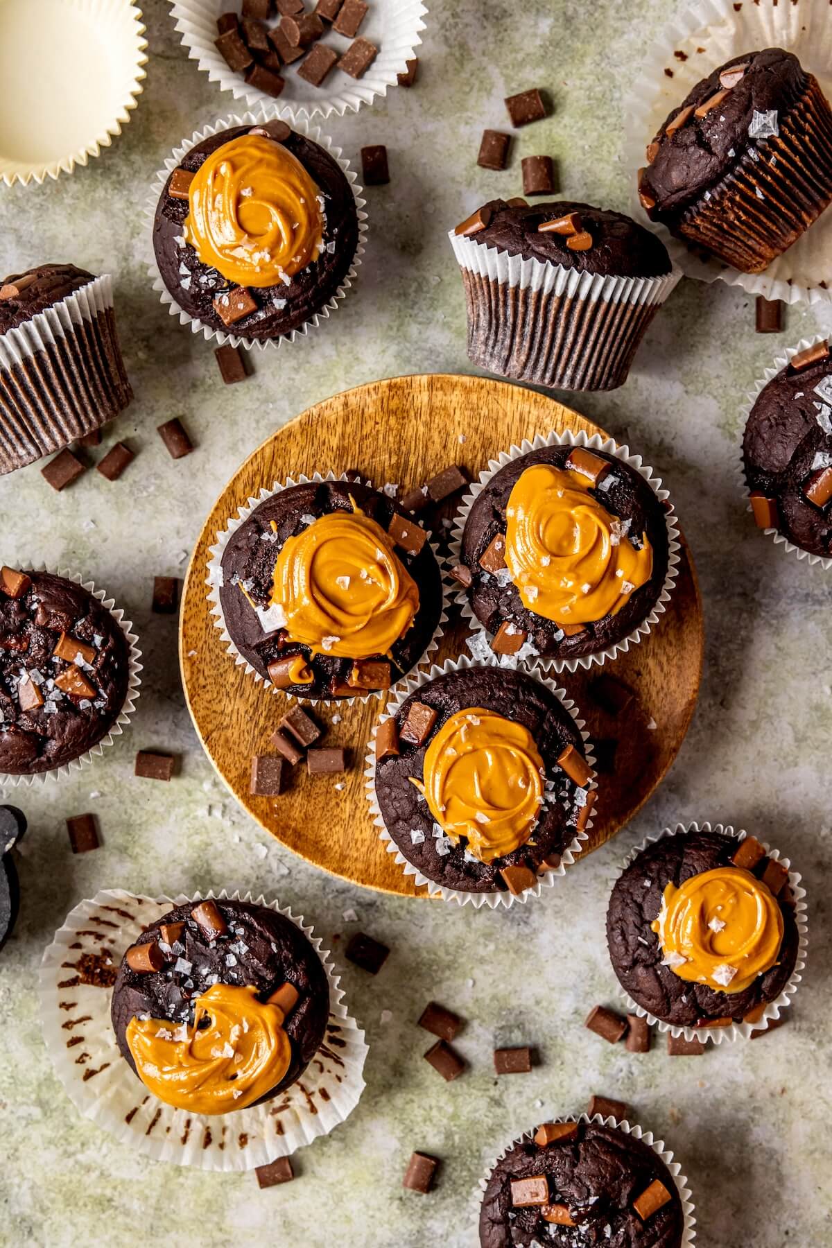 Gluten Free Double Chocolate Zucchini Blender Muffins - Olivia Adriance