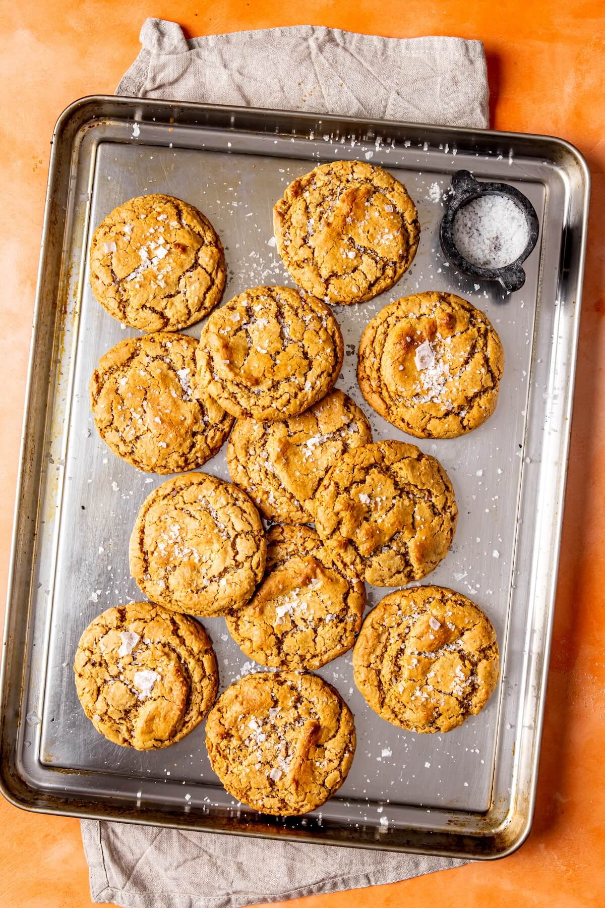 Salted Vanilla Cashew Butter Cookies - Olivia Adriance