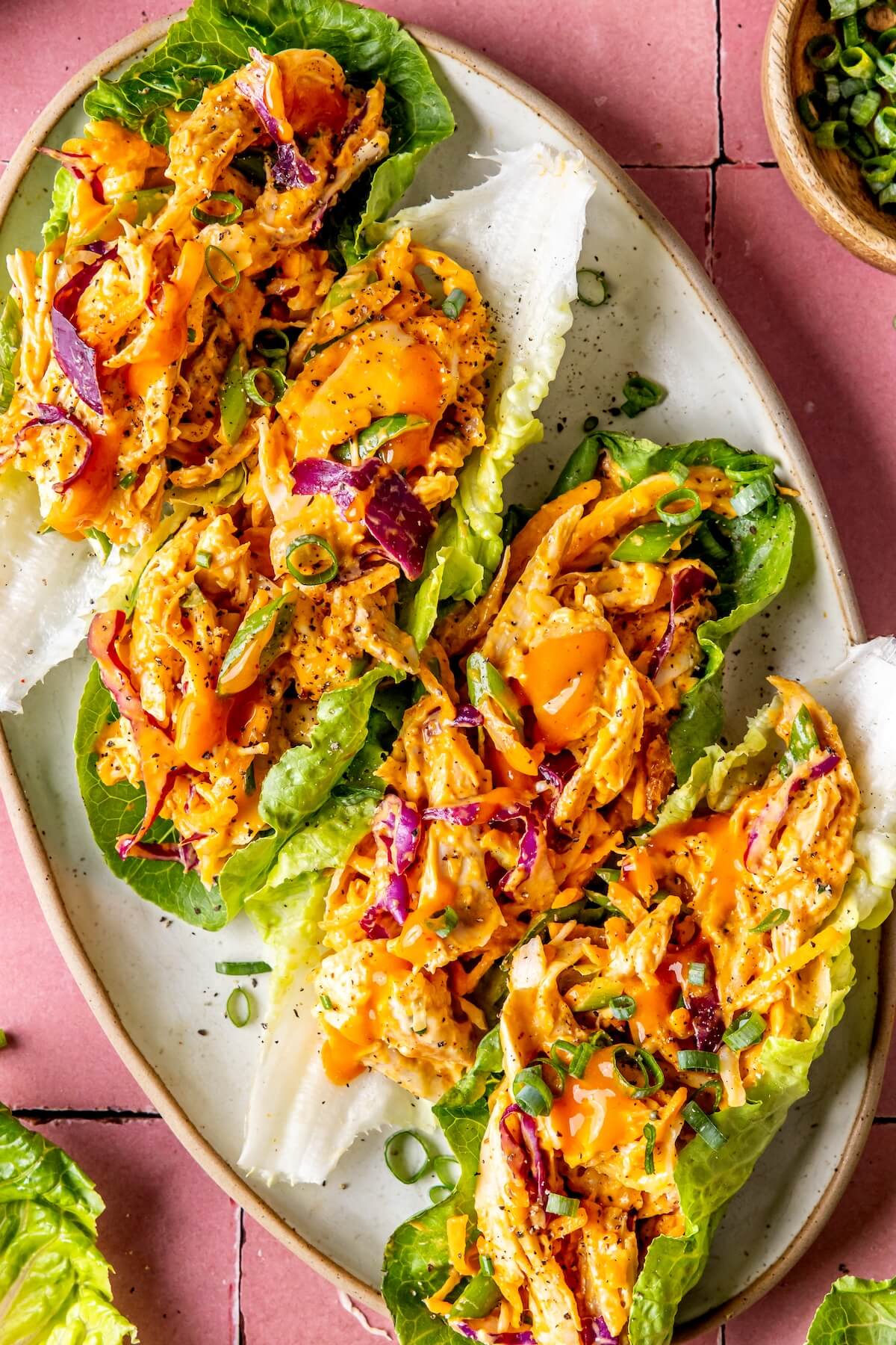 Buffalo Pulled Chicken Salad - Olivia Adriance