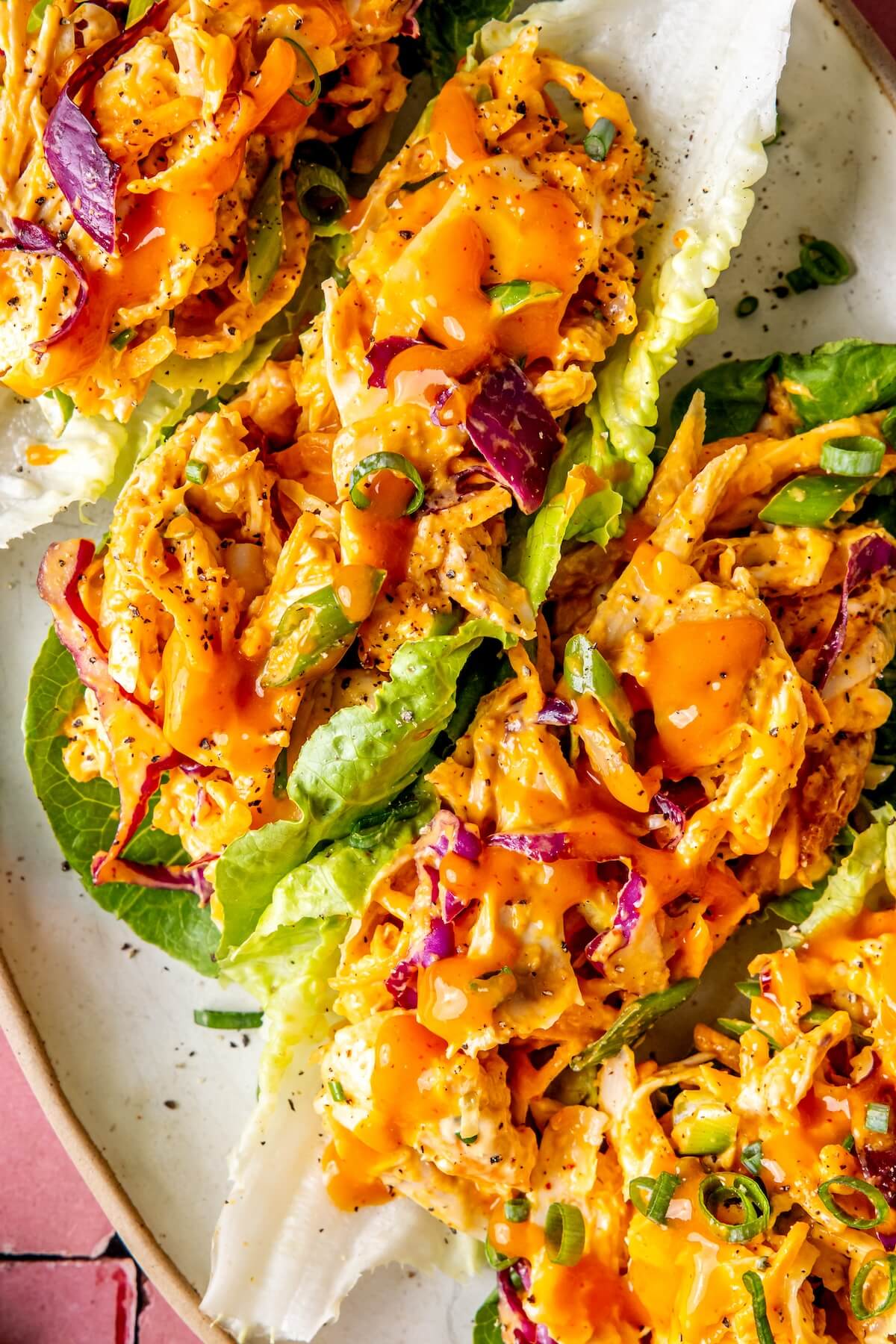 Buffalo Pulled Chicken Salad - Olivia Adriance