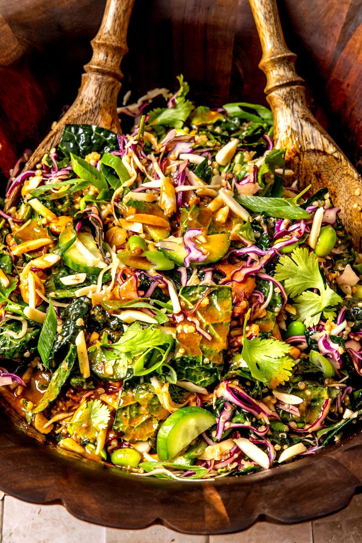 Edamame Quinoa Crunch Salad - Olivia Adriance