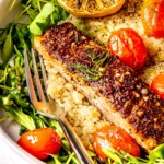 Mustard Salmon and Lemony Quinoa - Olivia Adriance