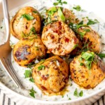 Sun Dried Tomato Meatballs with DF Tzatziki - Olivia Adriance