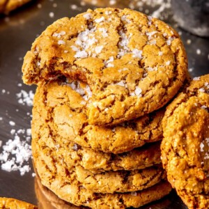 Salted Vanilla Cashew Butter Cookies - Olivia Adriance