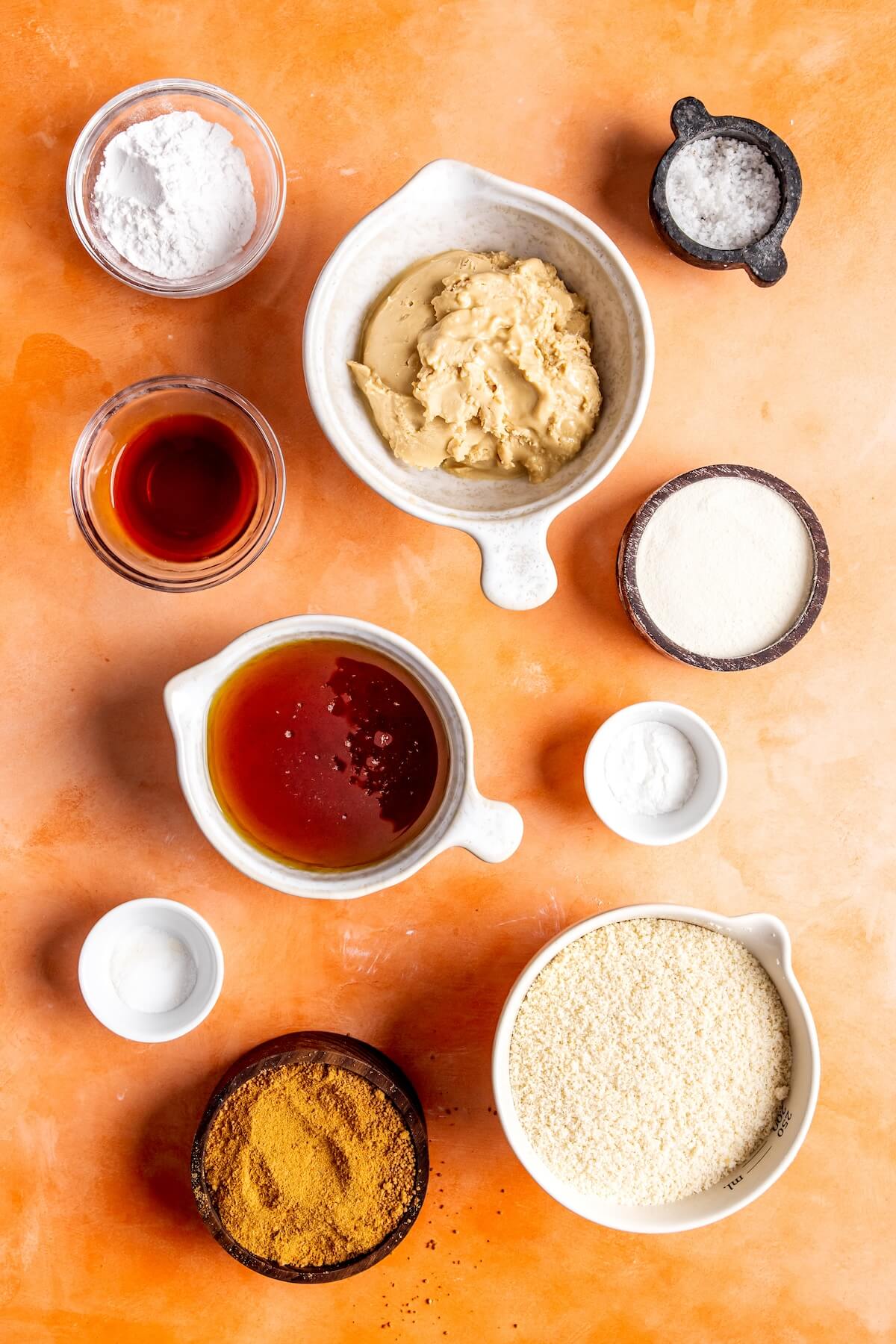 Ingredients for Salted Vanilla Cashew Butter Cookies - Olivia Adriance