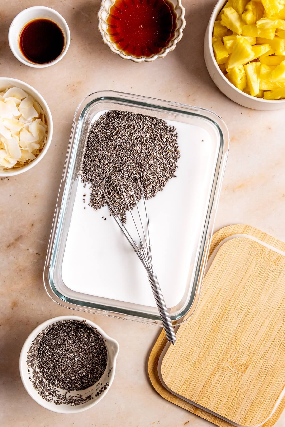 How To Make Piña Colada Chia Pudding Step 2 - Olivia Adriance