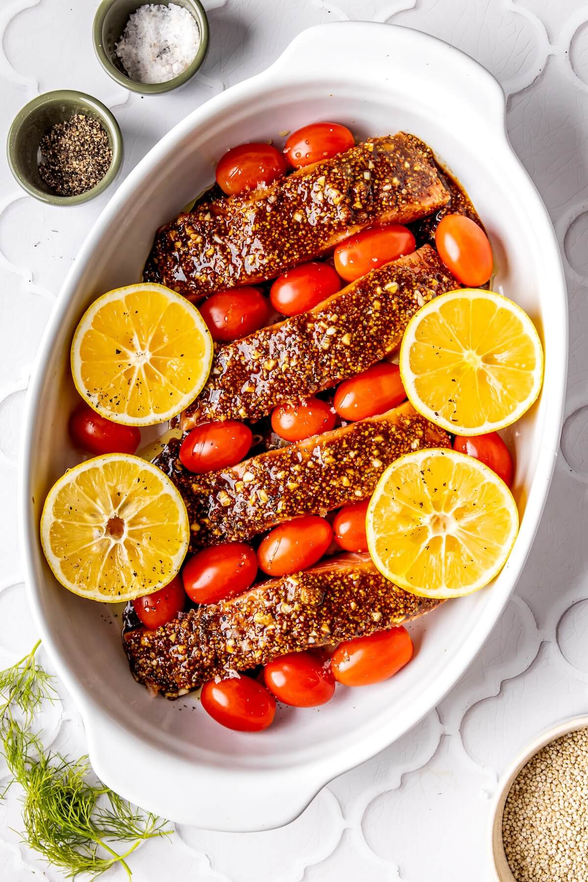 How to Make Mustard Salmon and Lemony Quinoa Step 4 - Olivia Adriance