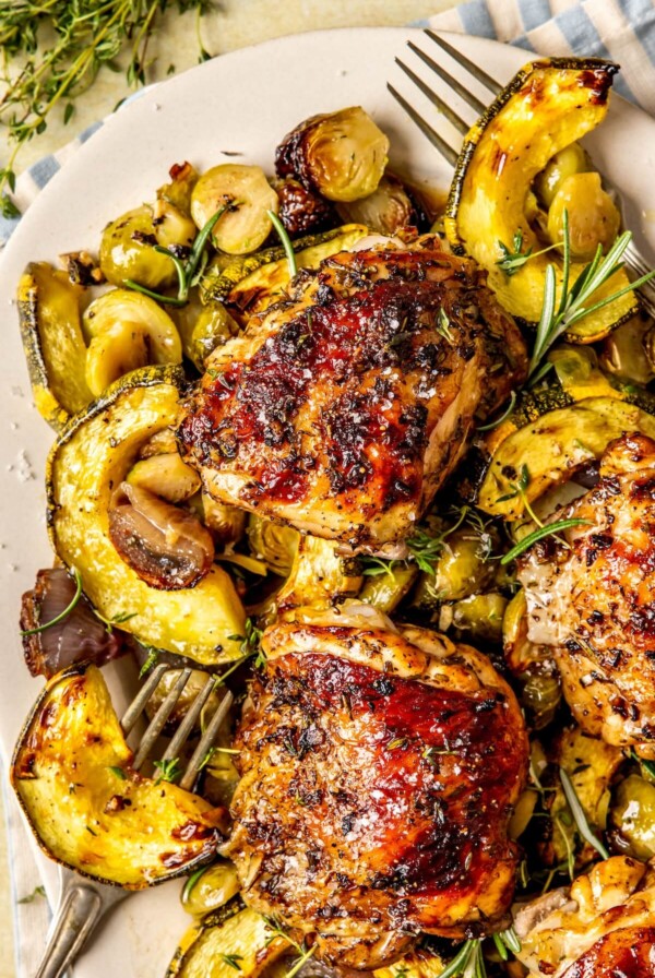 Sheet Pan Harvest Chicken and Veggies - Olivia Adriance