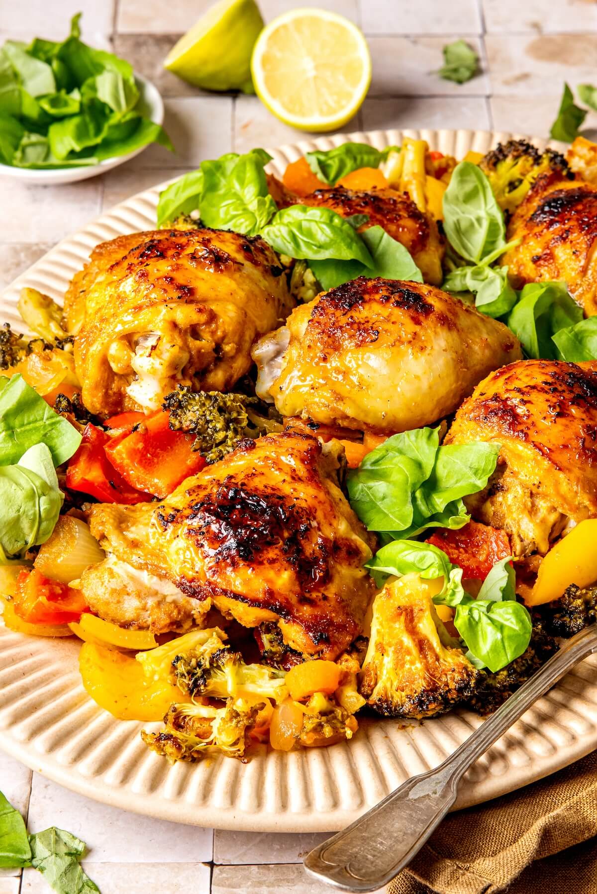 Sheet Pan Curry Chicken and Veggies - Olivia Adriance