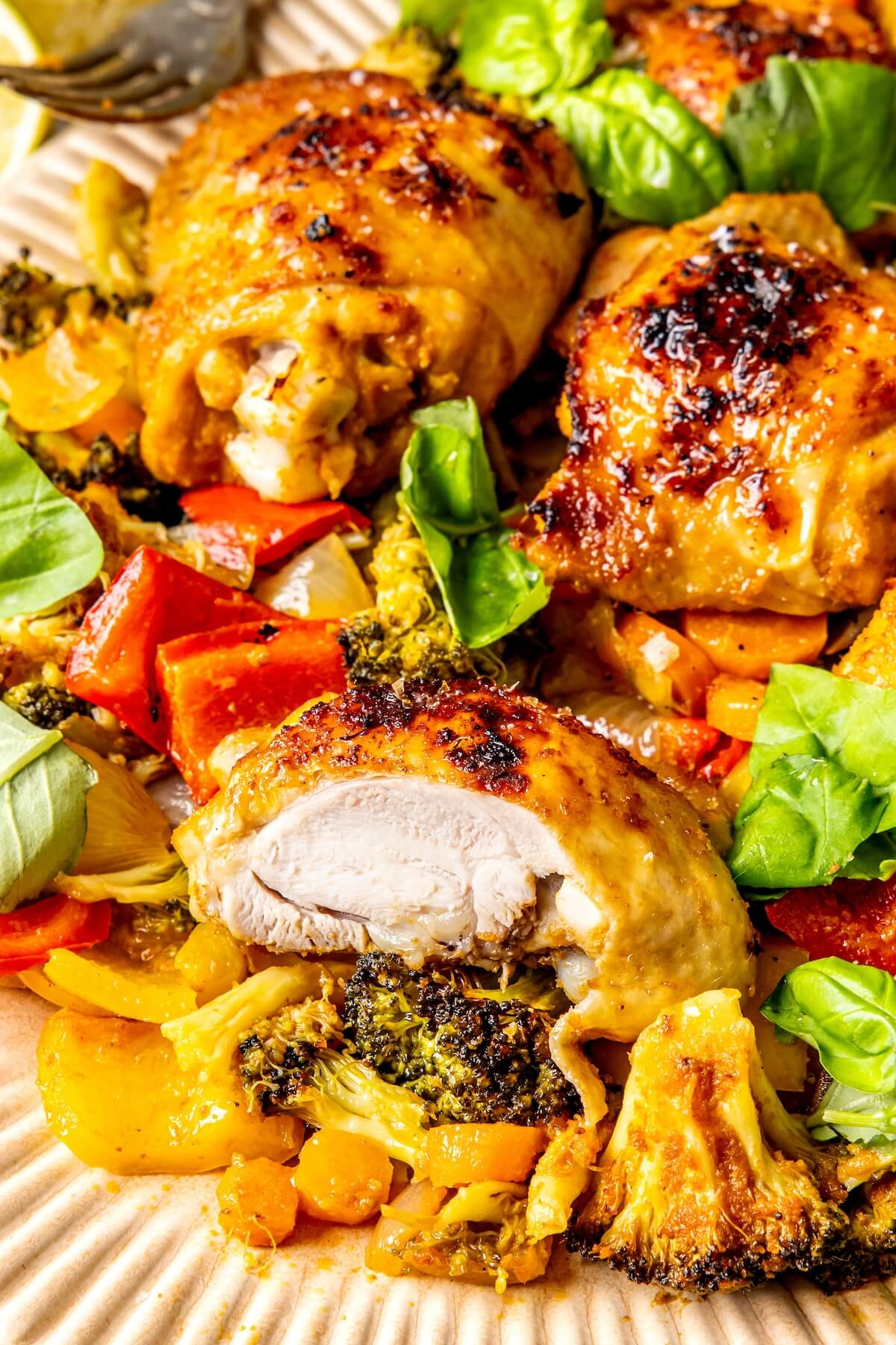 Sheet Pan Curry Chicken and Veggies - Olivia Adriance