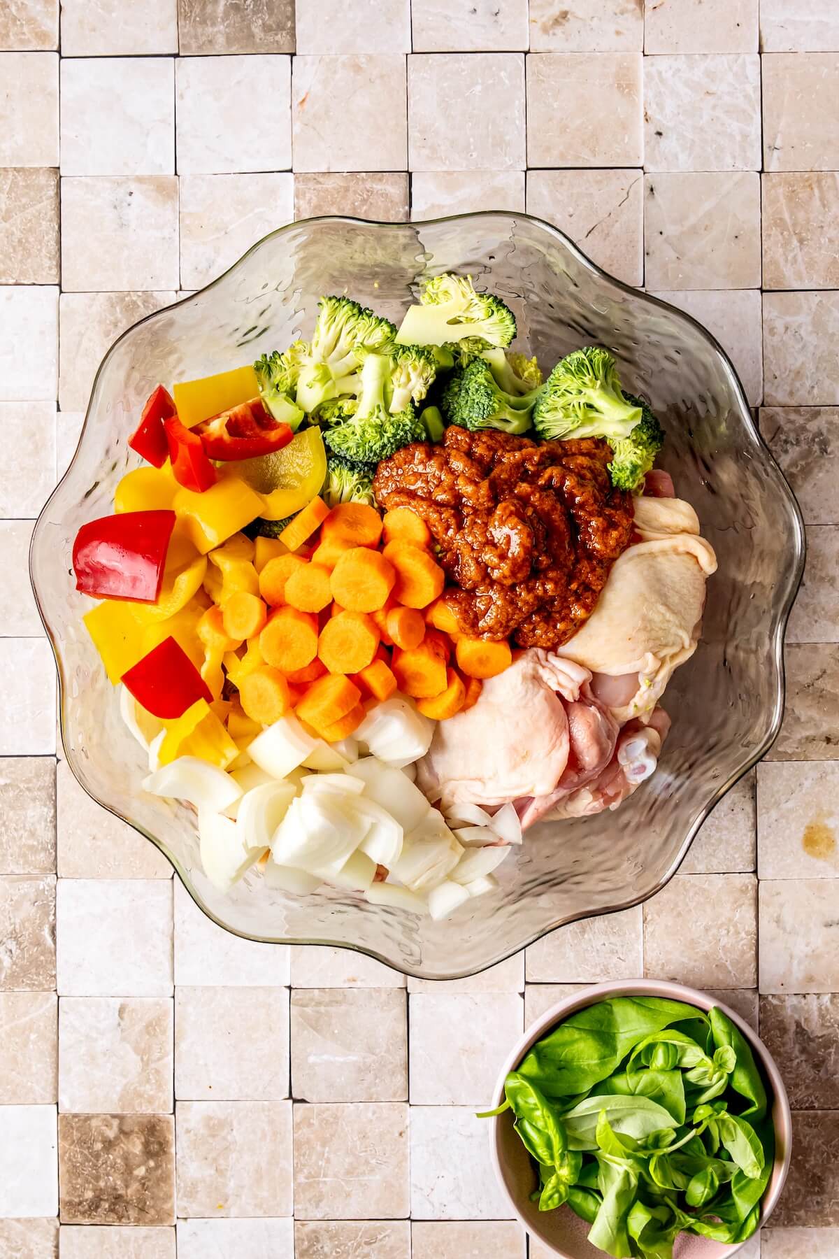 How to Make Sheet Pan Curry Chicken and Veggies Step 2 - Olivia Adriance