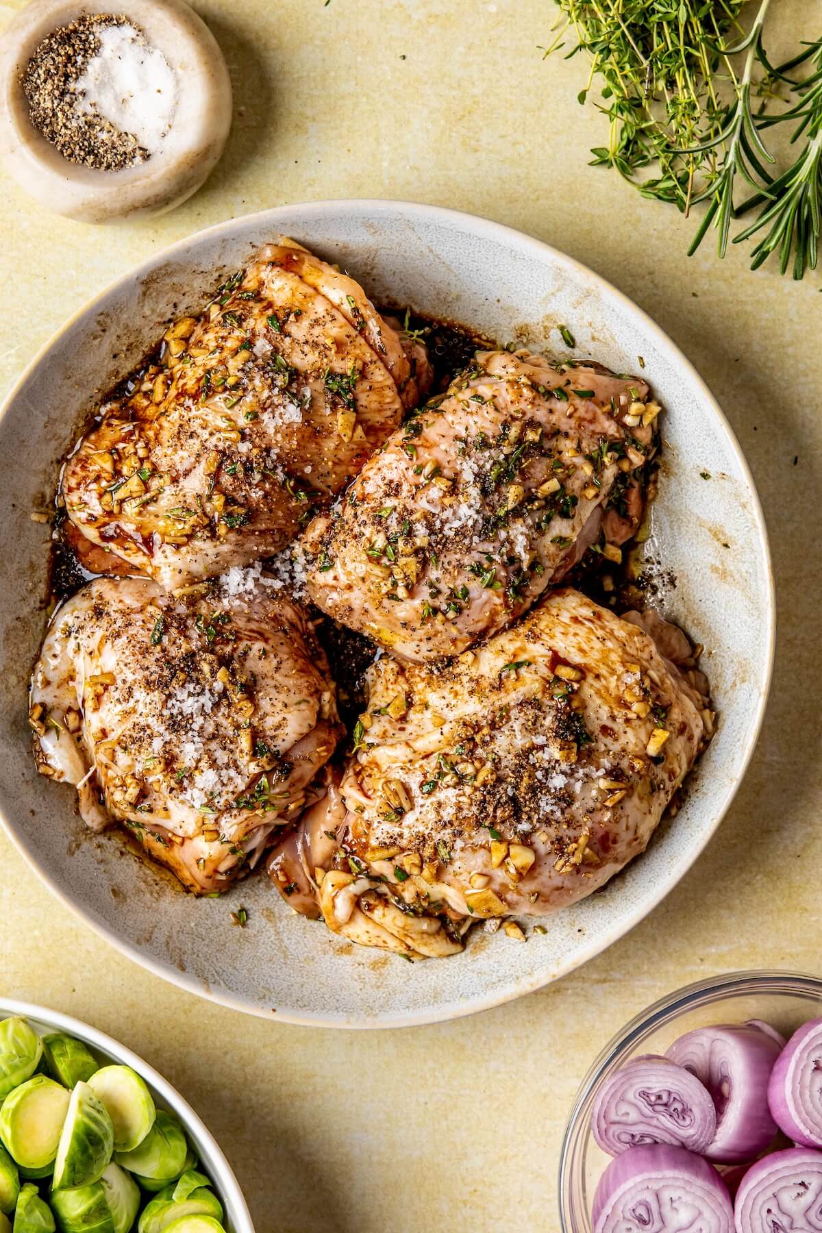 How to Make Sheet Pan Harvest Chicken and Veggies Step 2 - Olivia Adriance