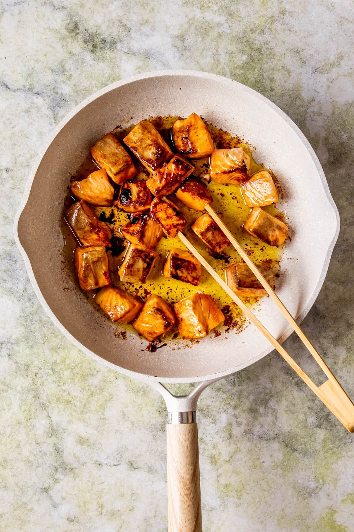 How to Make Honey Sriracha Salmon Bowls Step 5 - Olivia Adriance