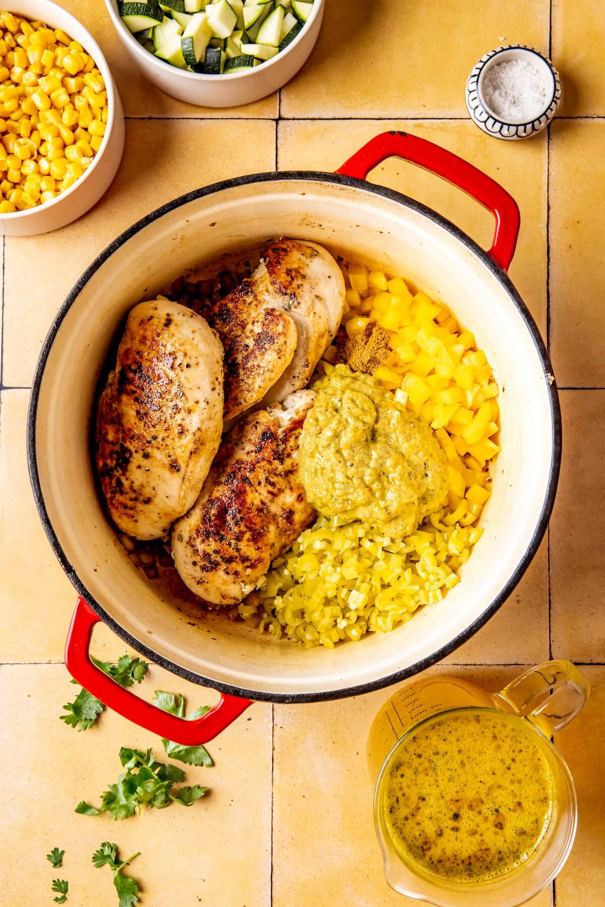 How to Make Loaded Veggie Salsa Verde Chicken Chili Step 4 - Olivia Adriance