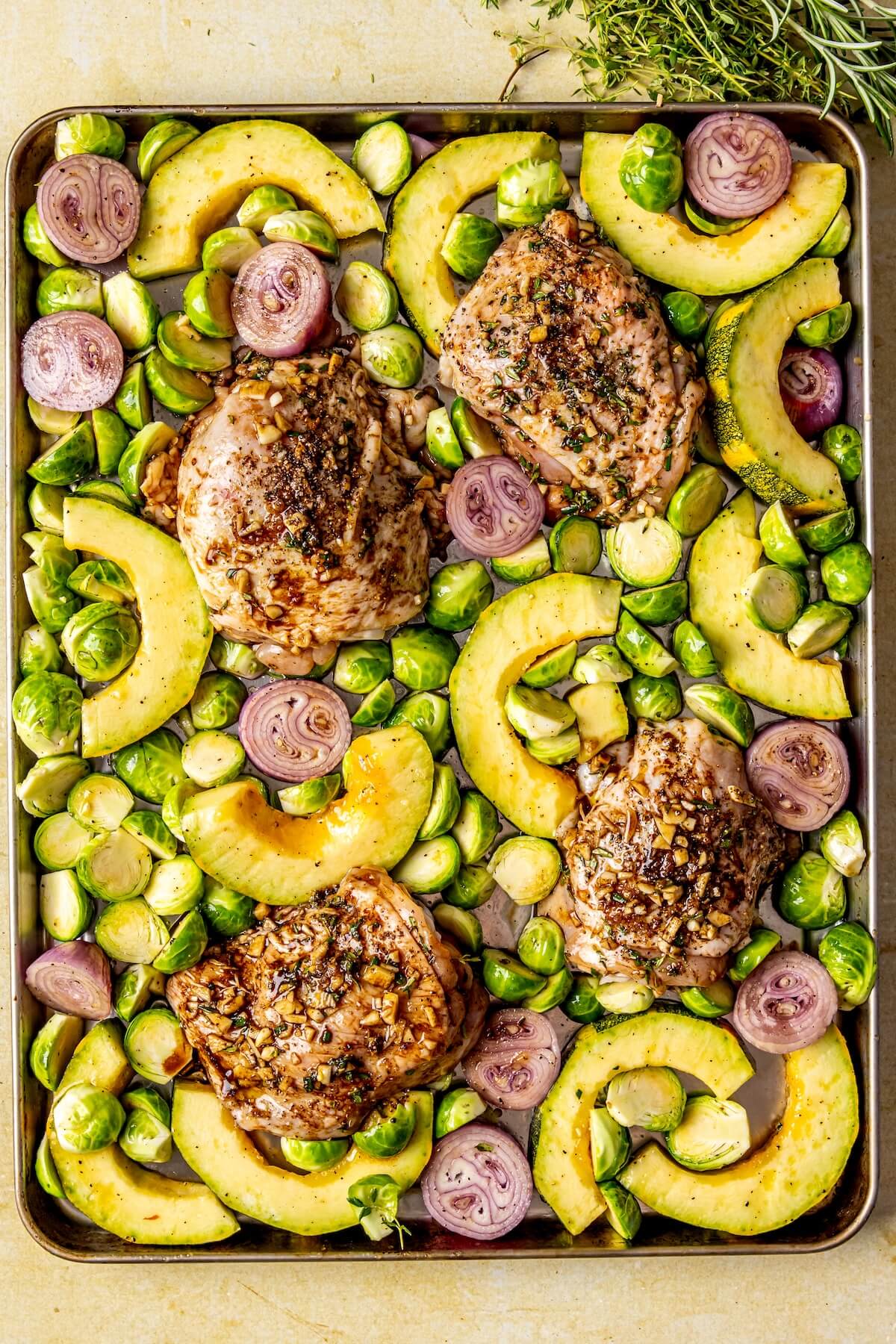 How to Make Sheet Pan Harvest Chicken and Veggies Step 4 - Olivia Adriance