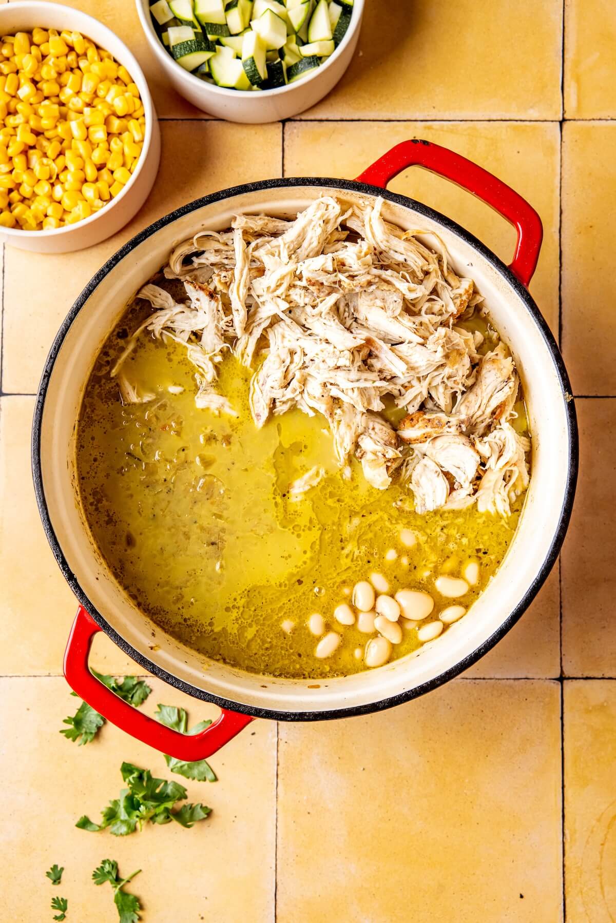 How to Make Loaded Veggie Salsa Verde Chicken Chili Step 5 - Olivia Adriance