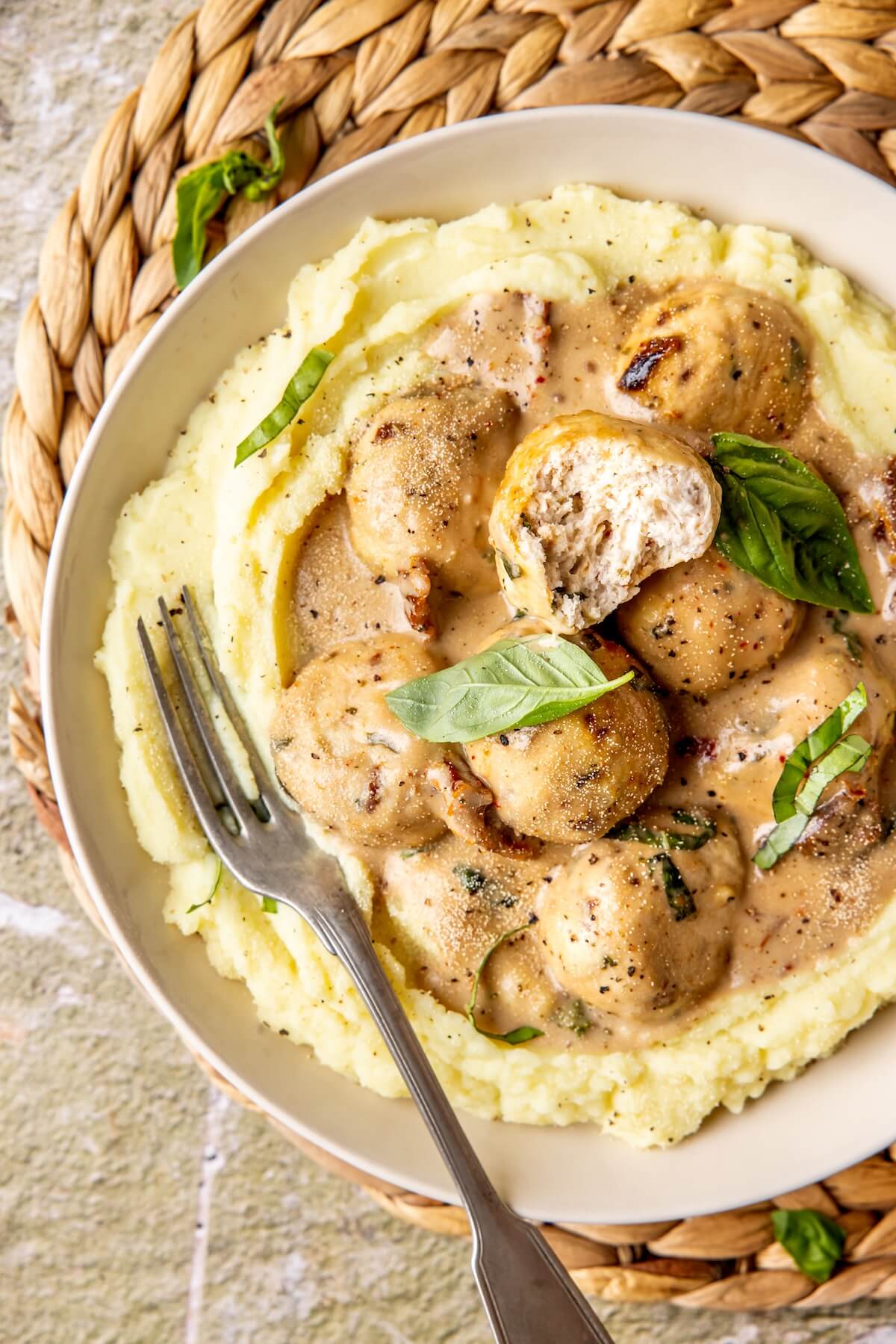 Dairy Free Marry Me Chicken Meatballs - Olivia Adriance