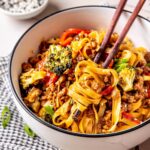 Firecracker Beef and Veggie Bowl - Olivia Adriance