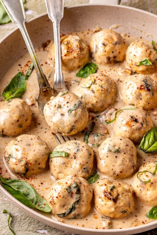 Dairy Free Marry Me Chicken Meatballs - Olivia Adriance