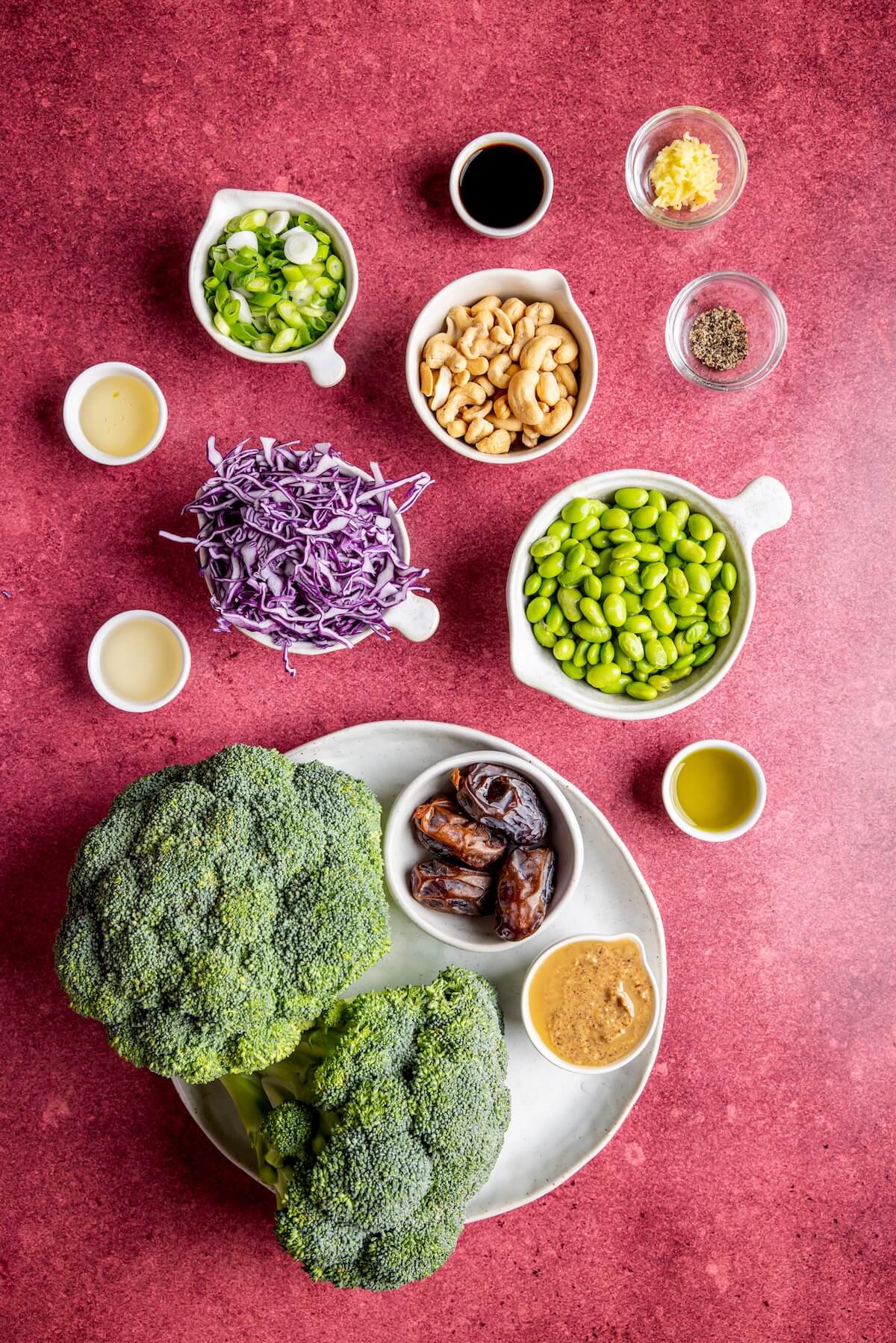 Broccoli Crunch Salad Ingredients - Olivia Adriance