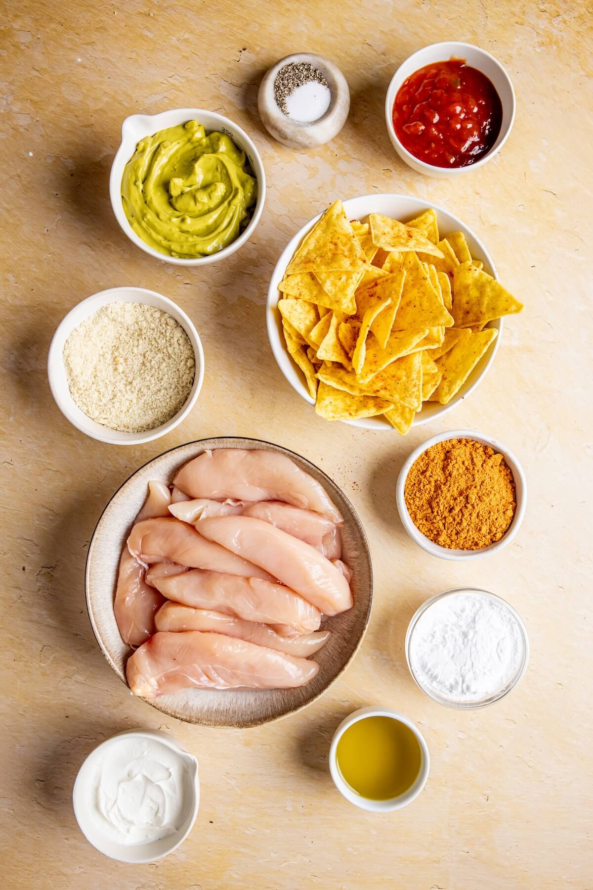 Crispy Baked Taco Chicken Tenders Ingredients - Olivia Adriance