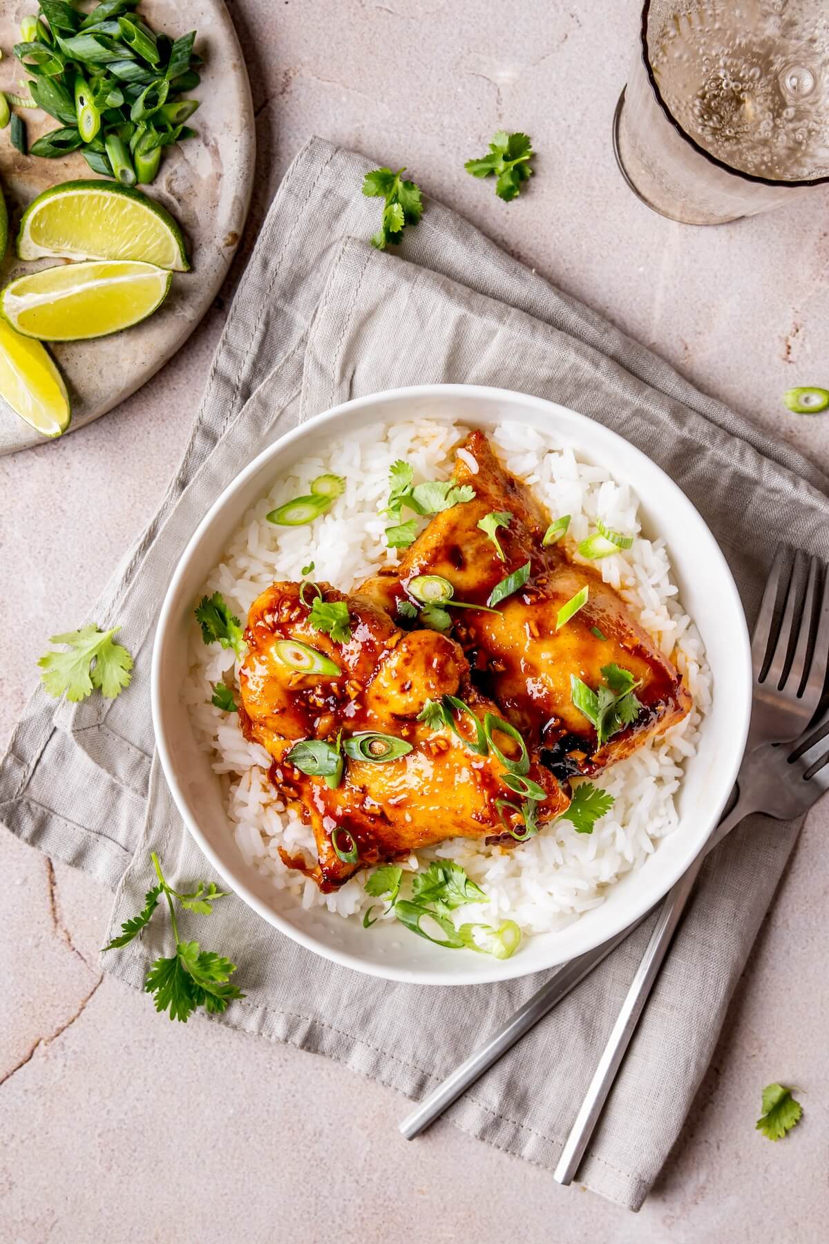 Sheet Pan Honey Garlic Chicken Thighs - Olivia Adriance