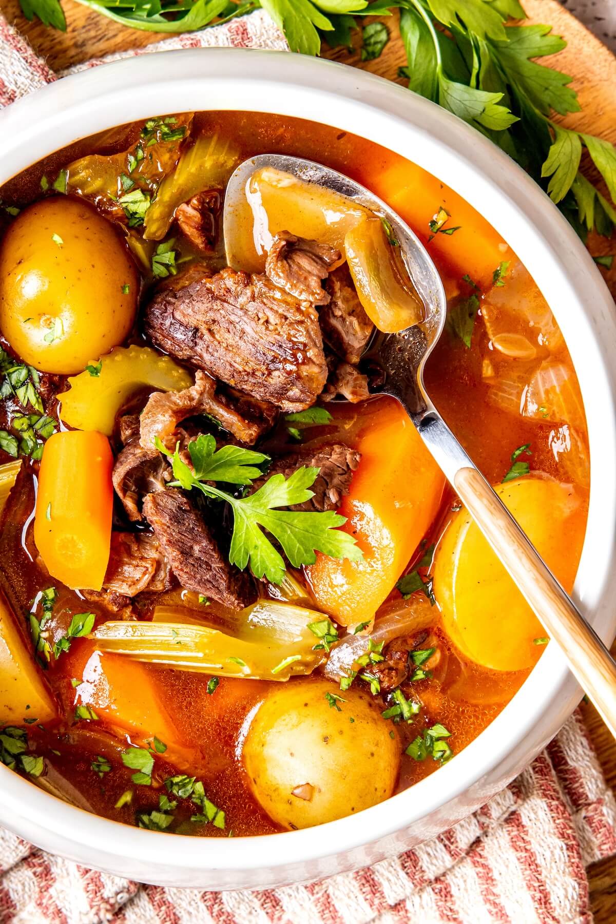 Cozy Classic Healthy Beef Stew - Olivia Adriance